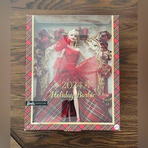 Mattel 2024 Blonde Holiday Barbie Signature Doll Seasonal Collector Gift - NEW